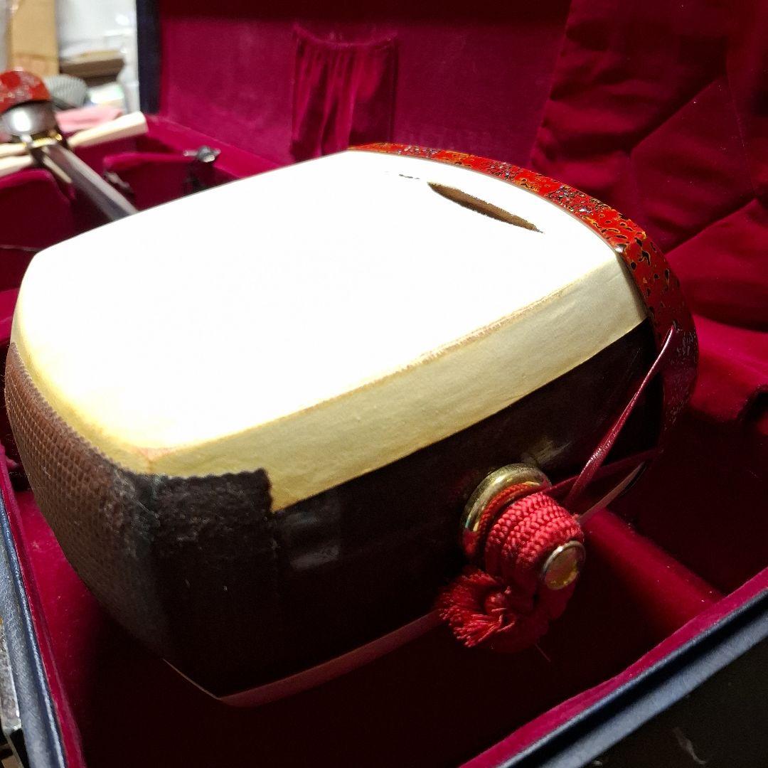 津軽三味線本体 3弦 赤い模様 く*ら様 津軽三味線本体 3弦