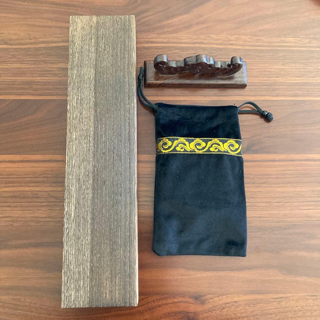 「筮竹30cm /木箱付き　算木/袋付き　筮竹台」五行易　易占　易経　断易