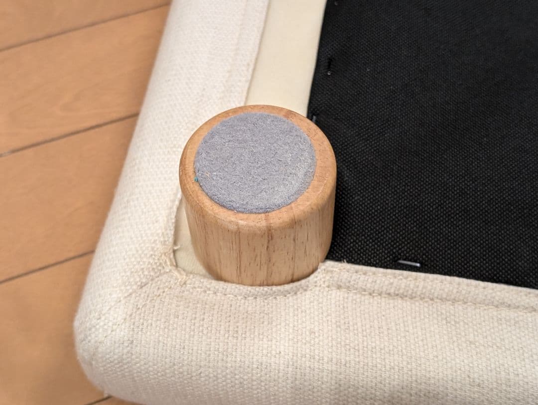 美品 無印良品 MUJI 良品計画 オットマン クッション、カバー、脚付き