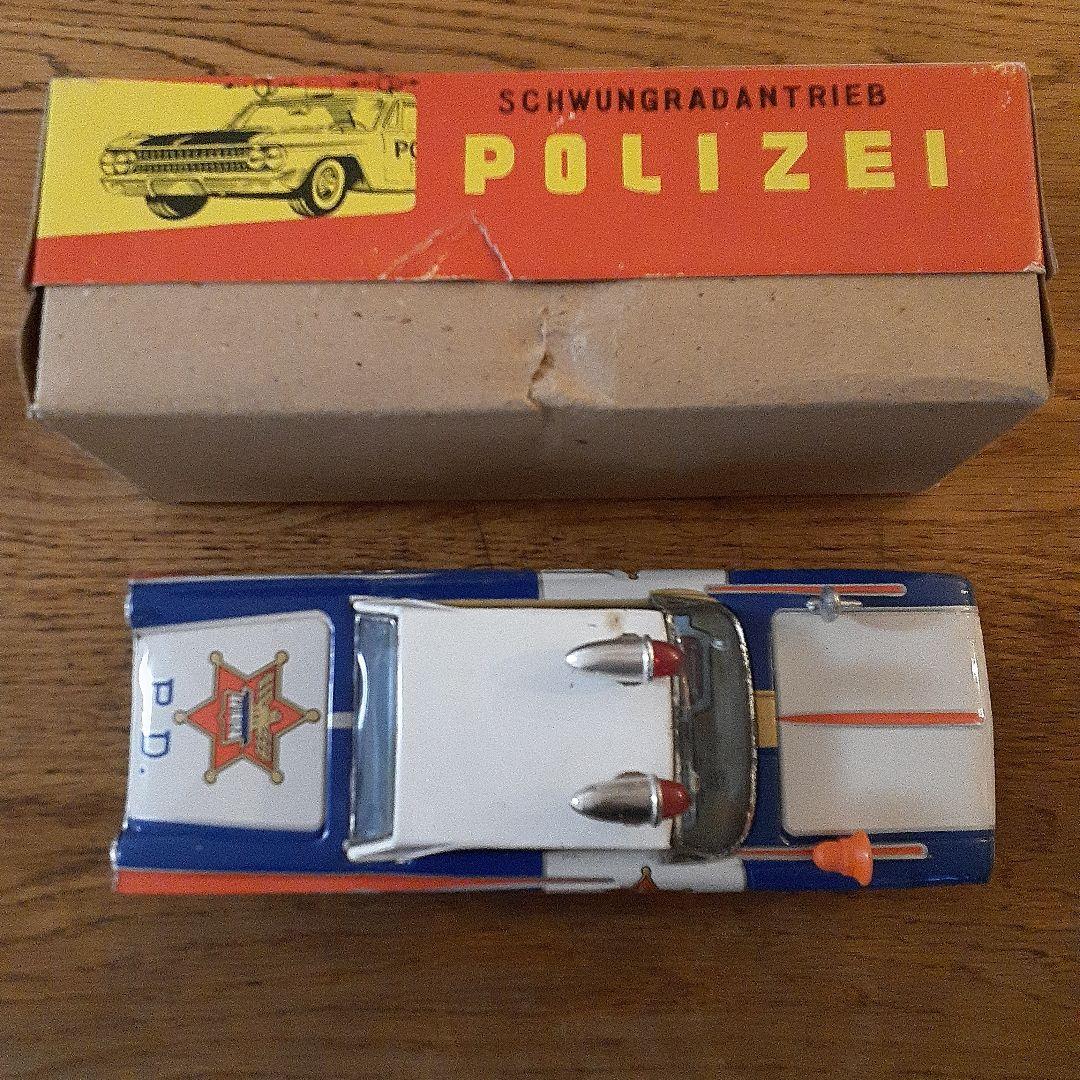 イチコー『FORD パトカー』ブリキのおもちゃ 箱付き 日本製 !!