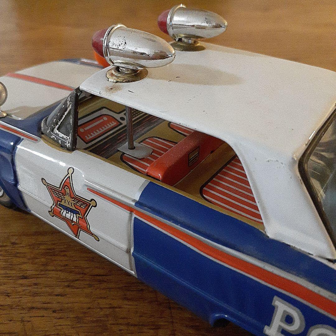 イチコー『FORD パトカー』ブリキのおもちゃ 箱付き 日本製 !!