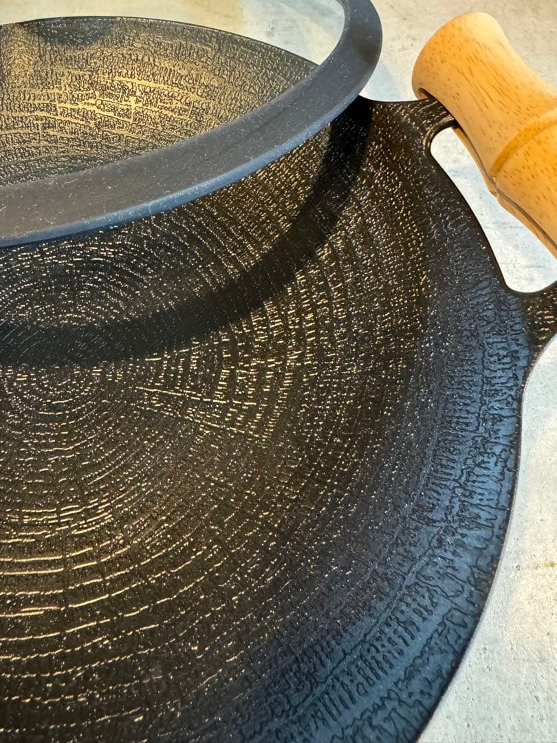 JHQ 鉄板マルチグリドル 正規品 IH 直火対応 軽量 深型29cm 蓋付き