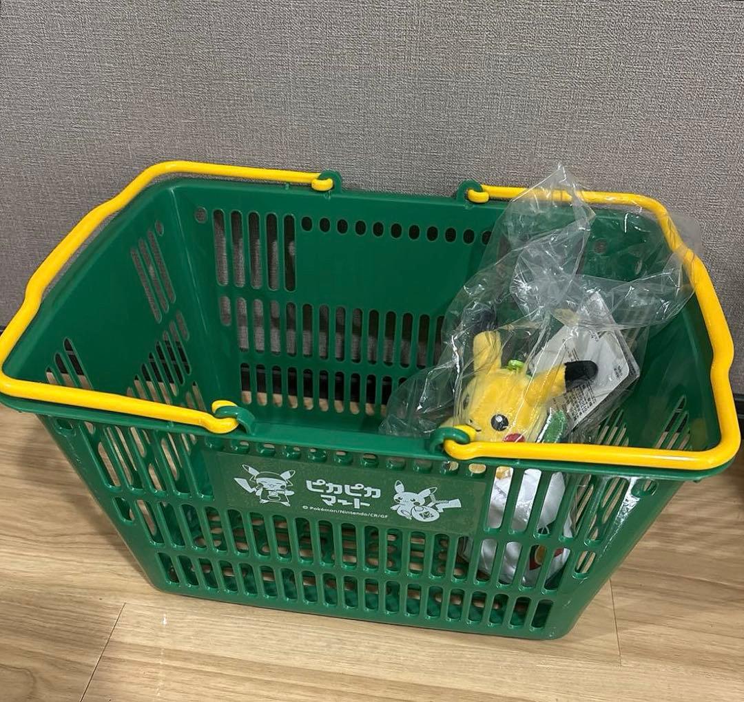ポケモン ピカピカマート バスケット ぬいぐるみエコバッグ ピカチュウ