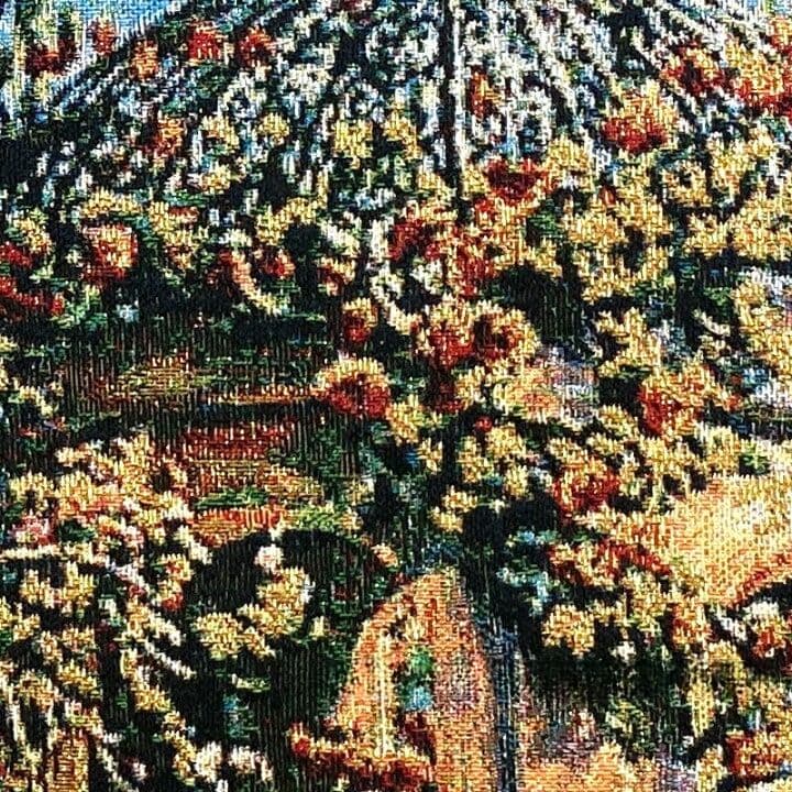 絵画　風景画　フランス・ゴブラン織り使用　良質キャンバス　豪華　金枠　額絵