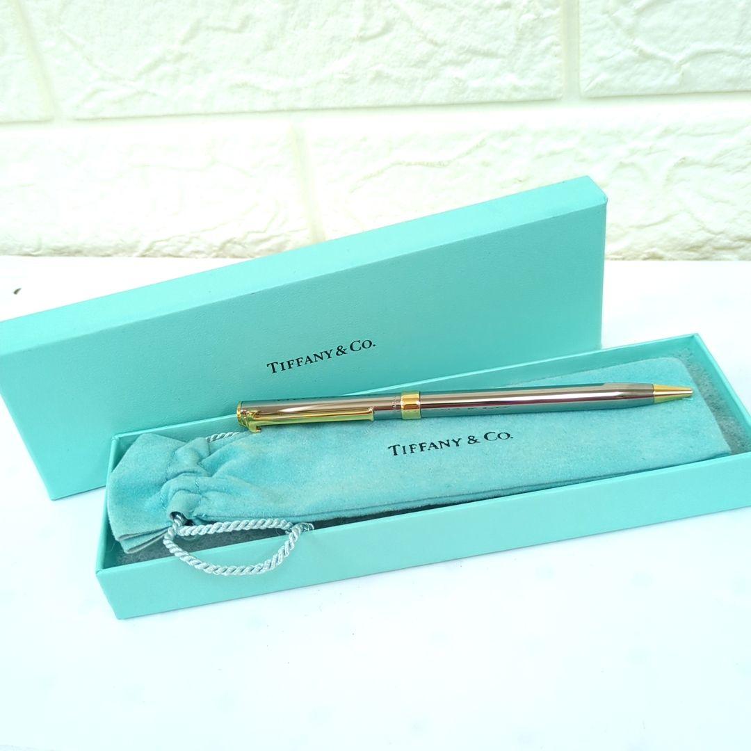 ティファニー Tクリップ ボールペン グレー ゴールドカラーアメリカ製 ティファニー Tクリップ ボールペン グレー ゴールドカラーアメリカ製