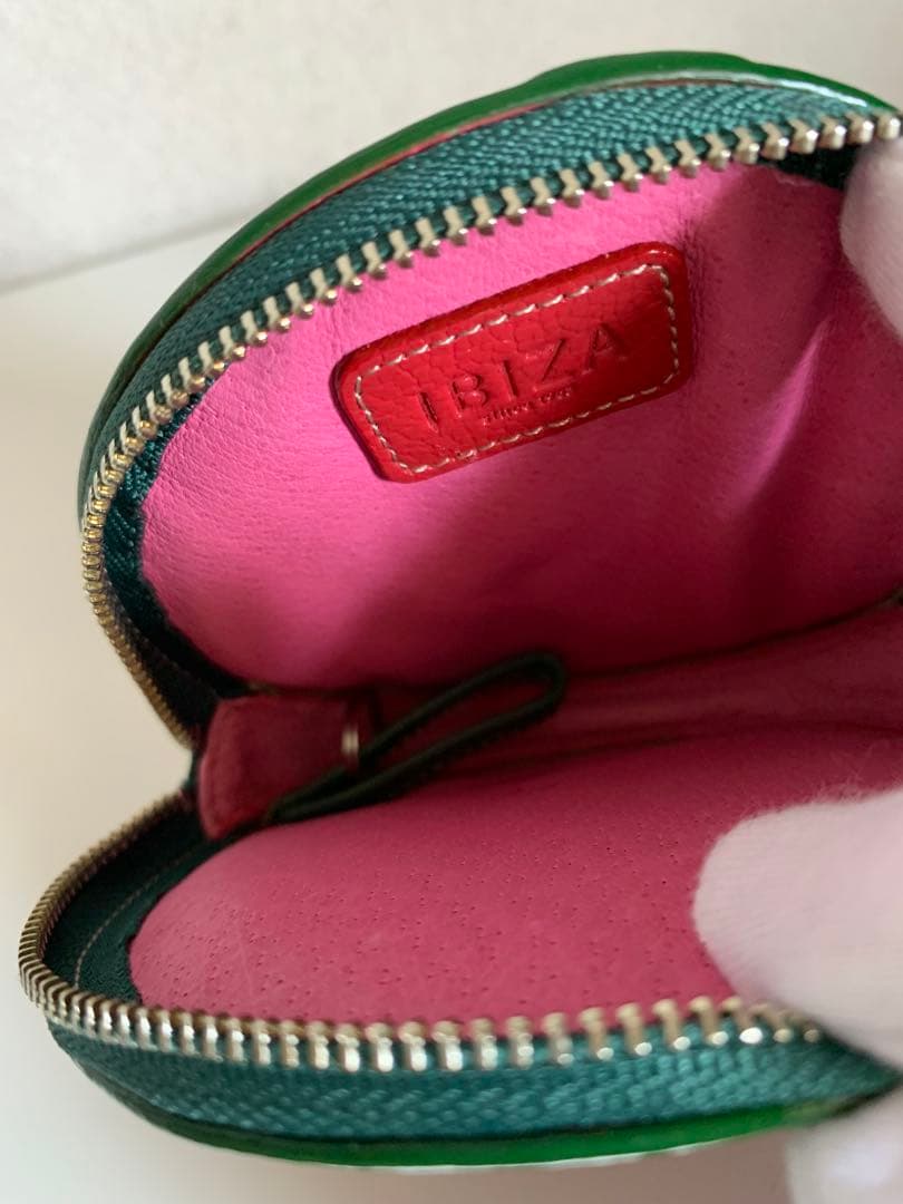 IBIZA すいか くま ケース 小銭入れ マルチケース やぎ革 イビサ