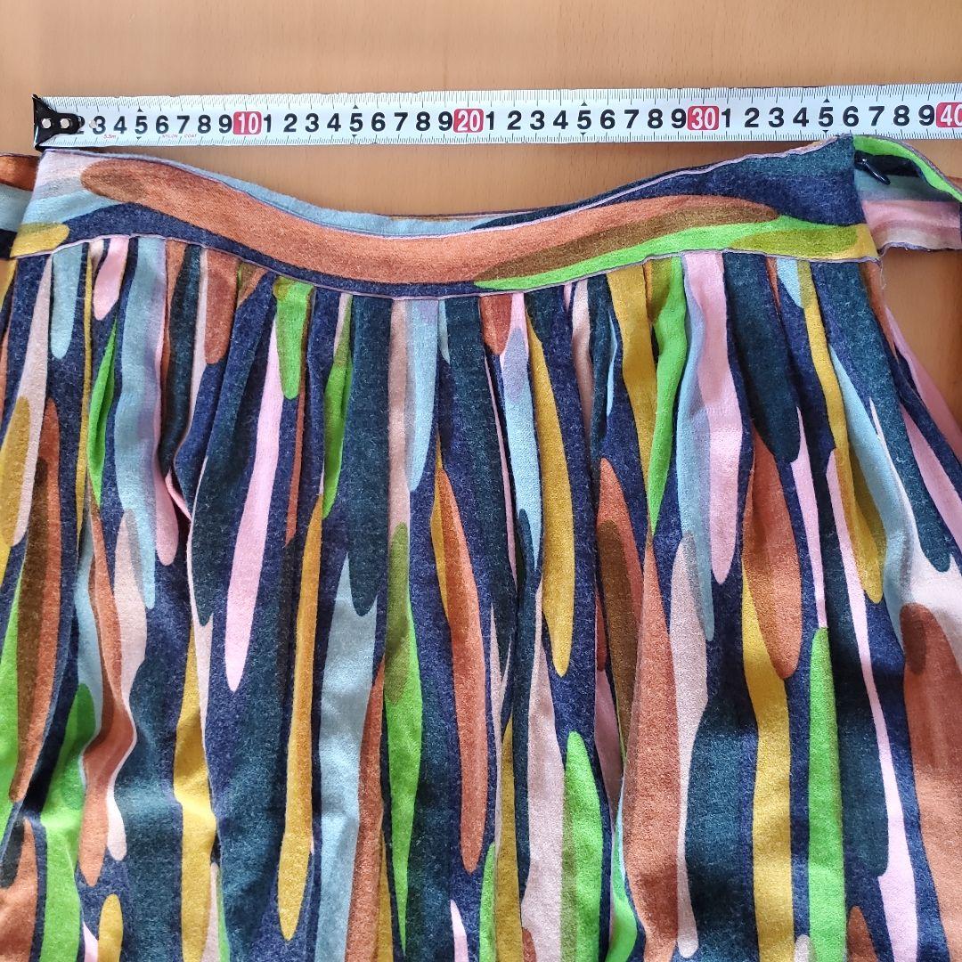 専用　minaperhonen ミナペルホネン 総柄　スカート　フレア　ウール