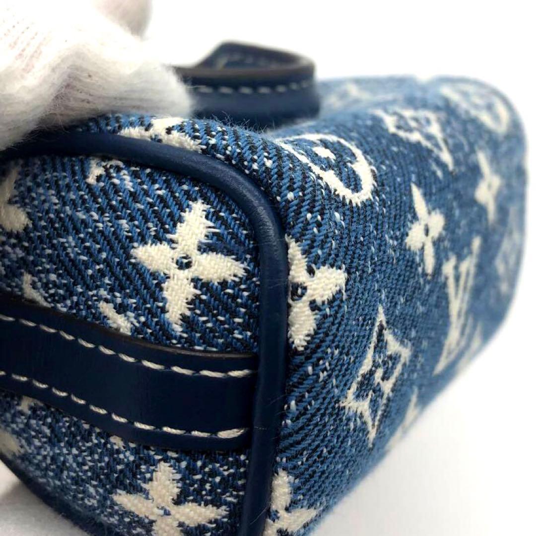 未使用✨ルイヴィトン デニム マイクロチャーム マイクロバッグ ブルー系