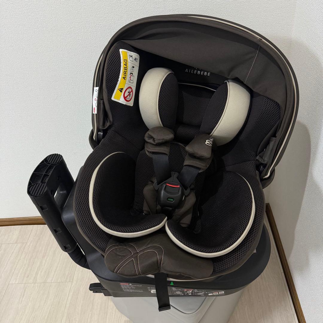 【極美品】エールべべ クルット5i グランスISOFIX最上位モデル ブラウン