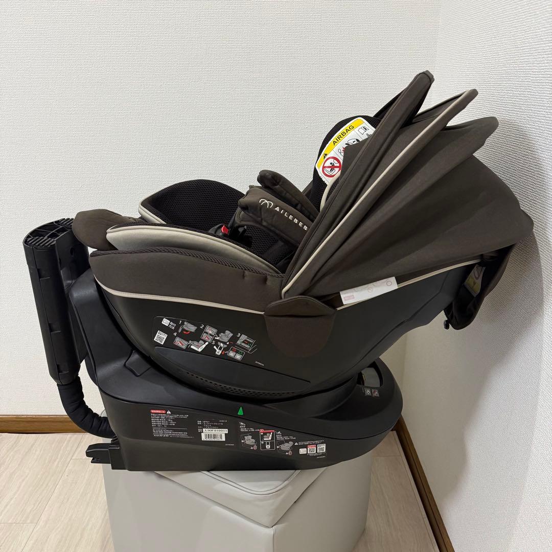 【極美品】エールべべ クルット5i グランスISOFIX最上位モデル ブラウン
