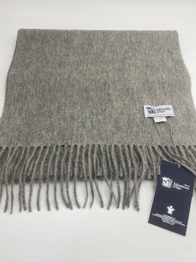 ジョンストンズ JOHNSTONS マフラー 中判ストール スカーフ グレー
