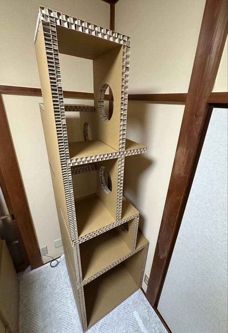 美品特価‼︎】 東濃コアー にゃんぐるタワー (日本製ダンボール