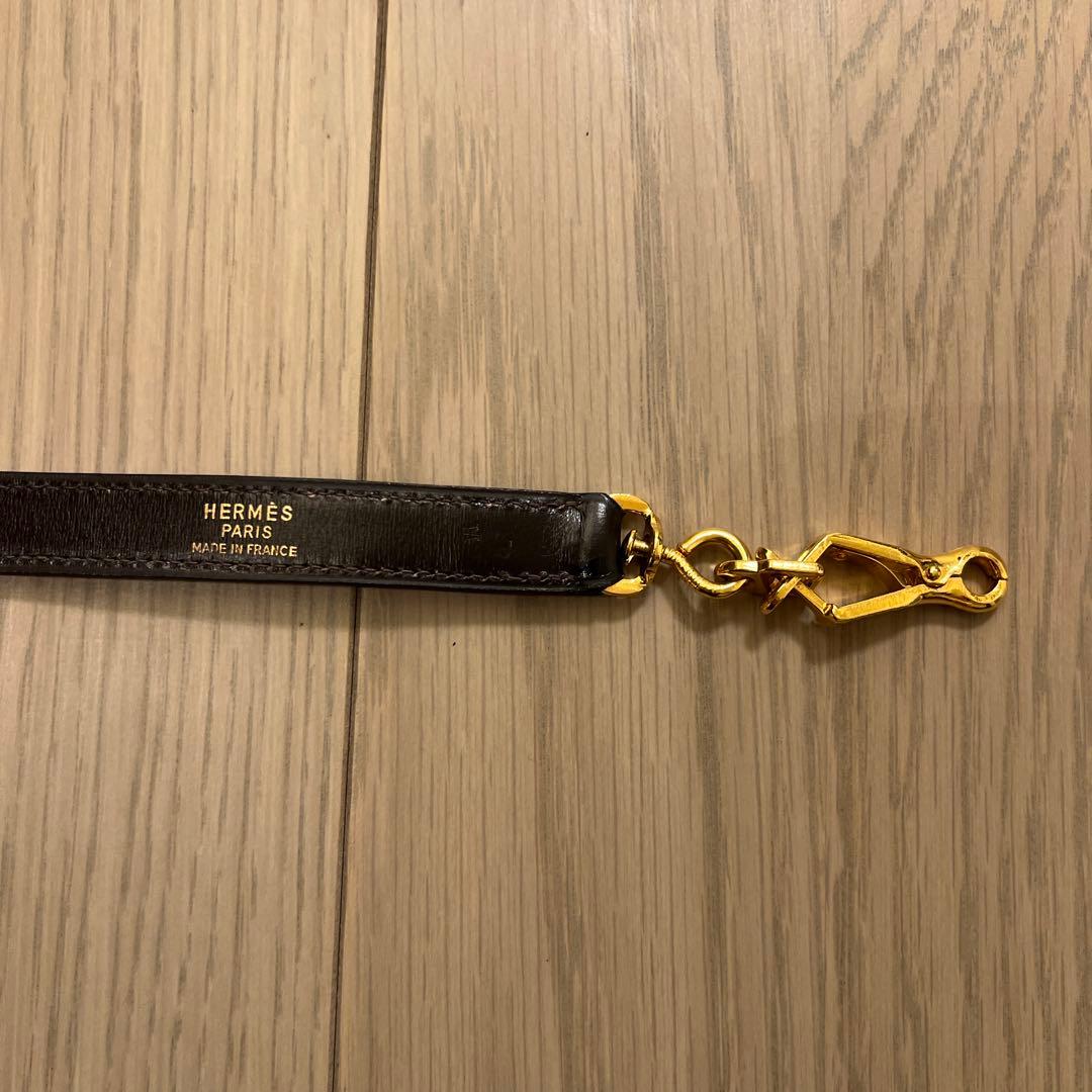 HERMES ケリー　ショルダーストラップ ブラウン　約82cm