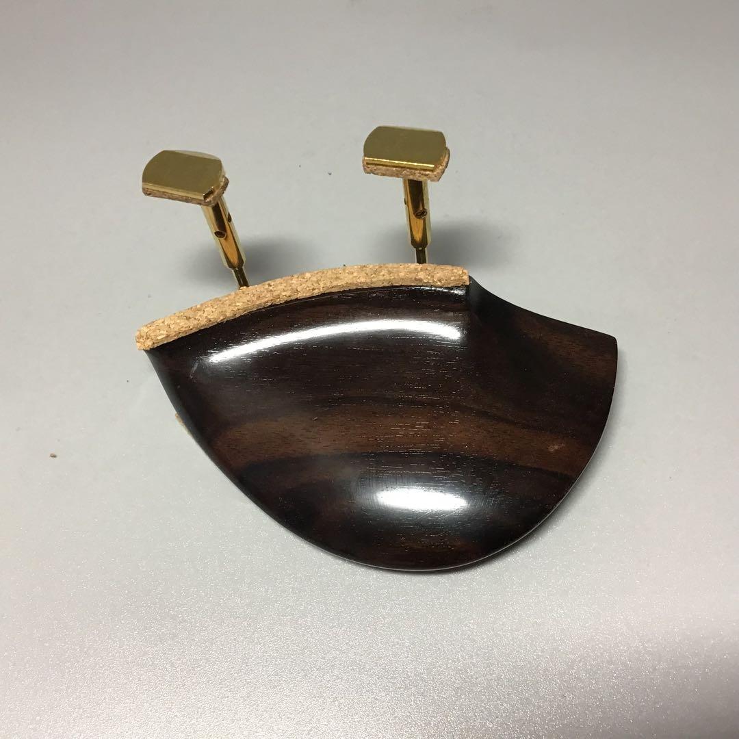 ドレスデン顎当て　縞黒檀　セミヒル型