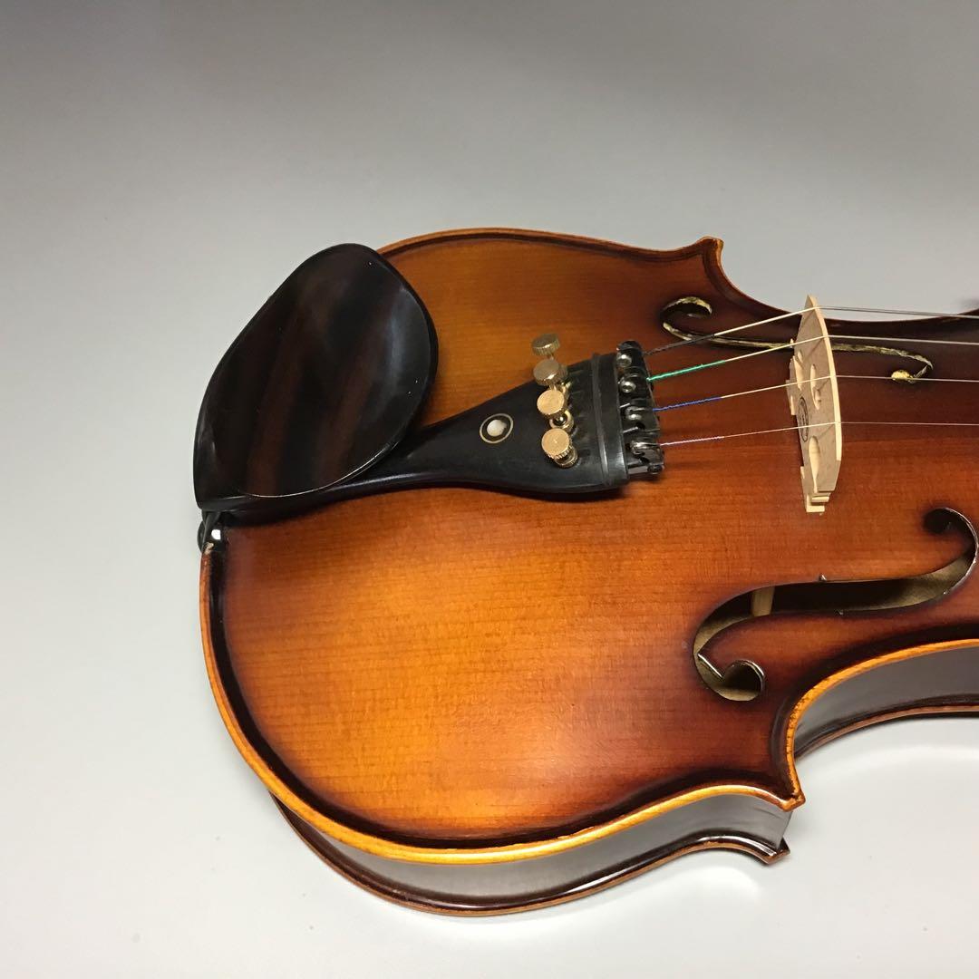 ドレスデン顎当て　縞黒檀　セミヒル型