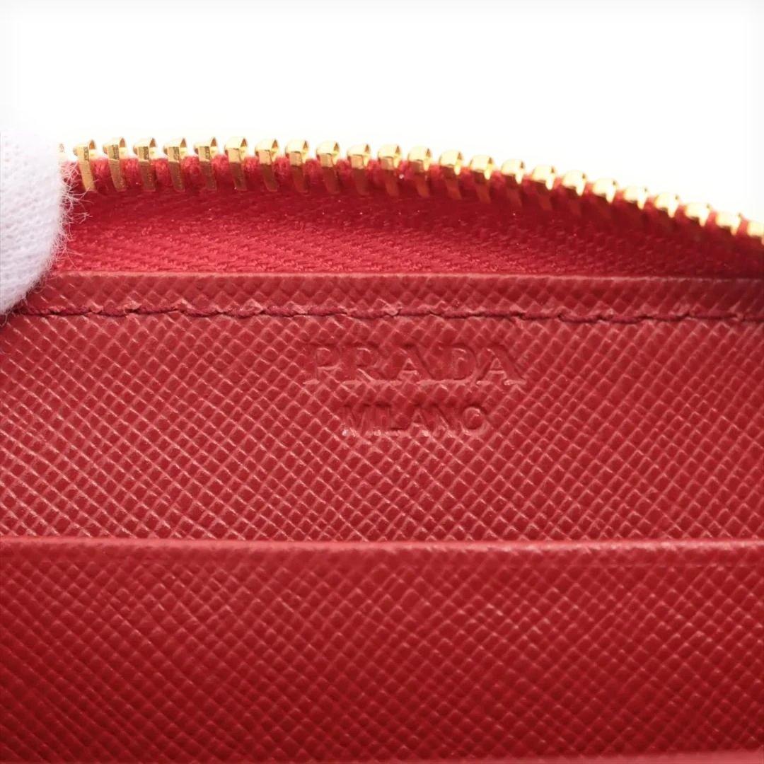 美品 PRADA プラダ レッド red ケース サフィアーノレザー 箱