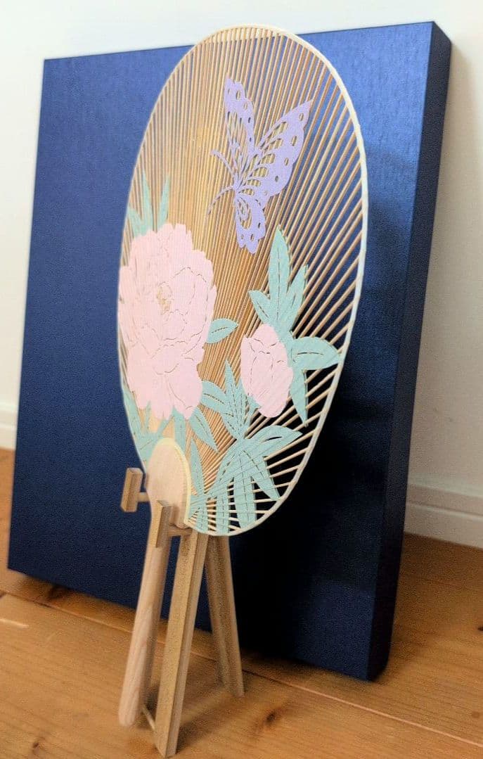 京うちわ 阿似波 特型両透うちわ【ヴァンクリーフ&アーペル】特別誂え