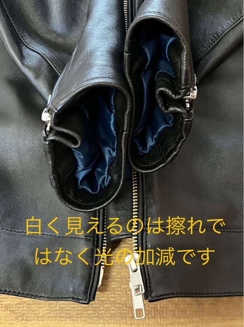 美品【THE SHOP TK】シングルライダース 羊革 Lサイズ