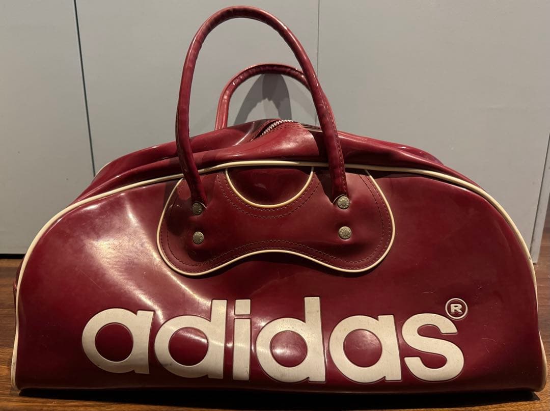 adidas (アディダス) VINTAGE エナメル ボストンバック