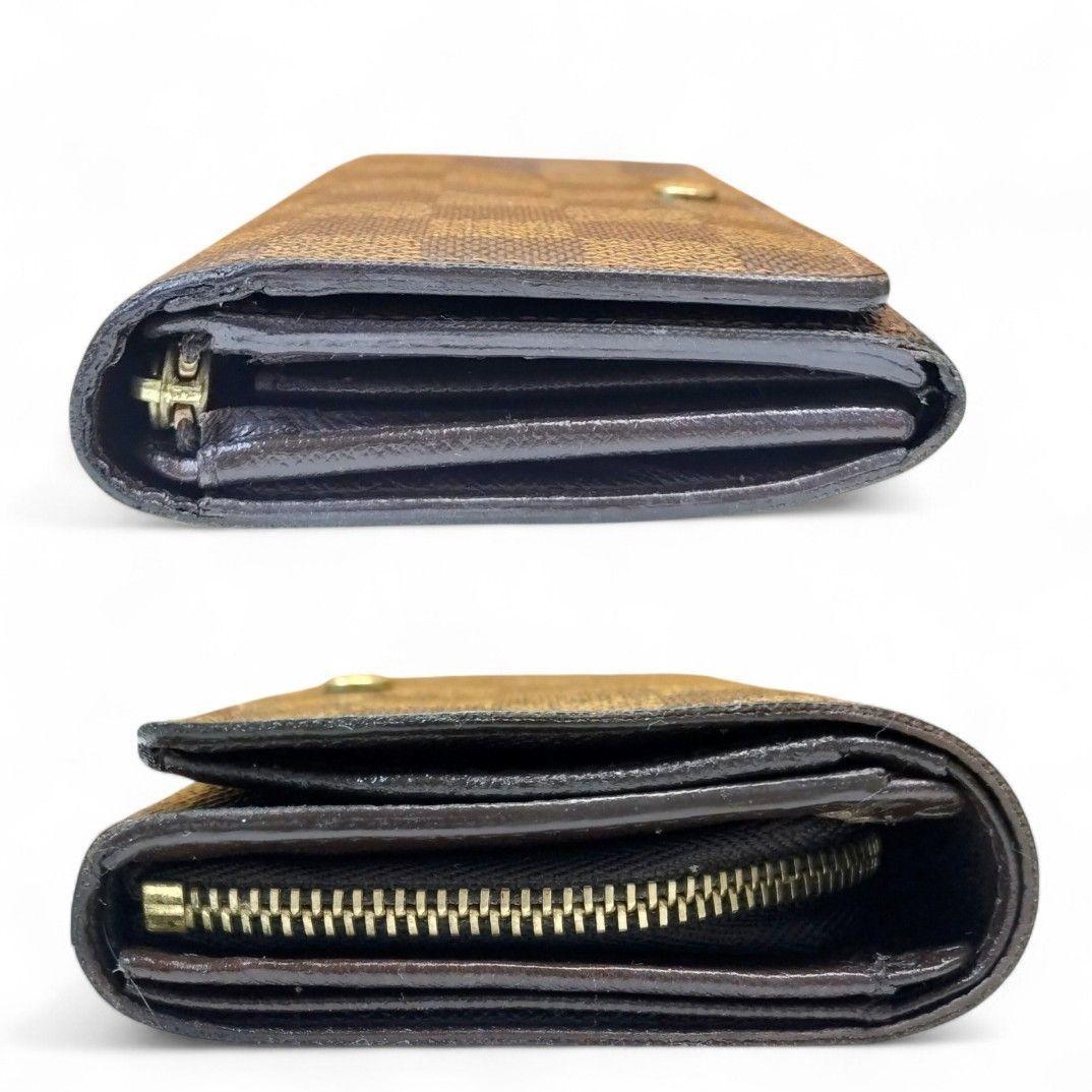 ダミエ エベヌ ポルトモネ ビエ トレゾール 二つ折り財布 ルイヴィトン