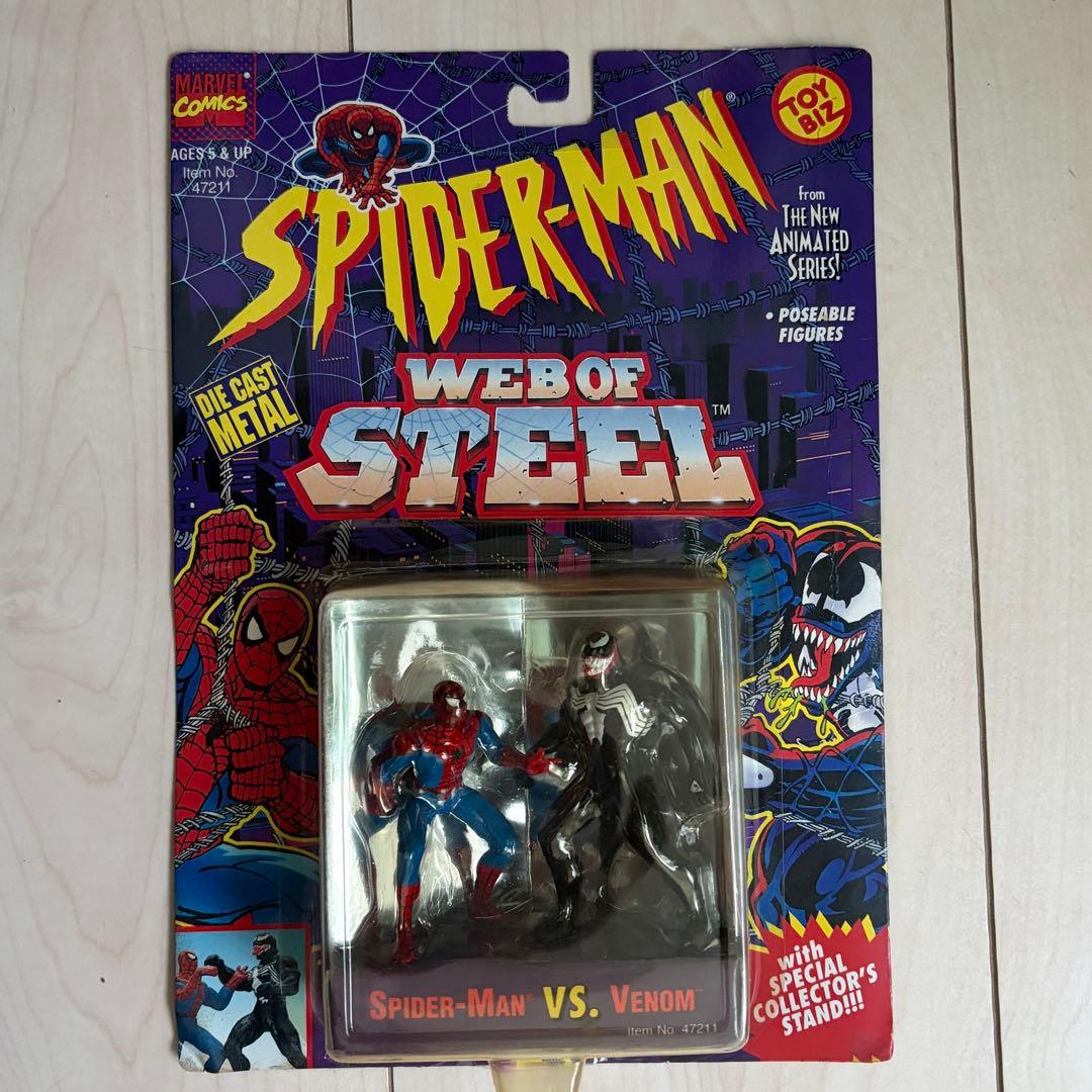 【90sレトロ】スパイダーマン VS ヴェノム フィギュア ToyBiz 未開封