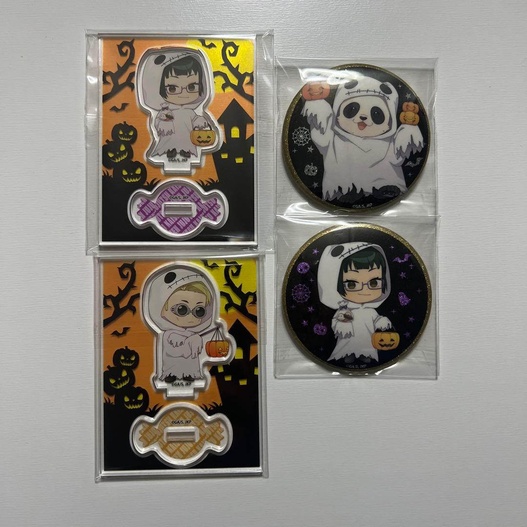 呪術廻戦×マルキューブ 缶バッジ アクスタ 七海 パンダ 禪院真希
