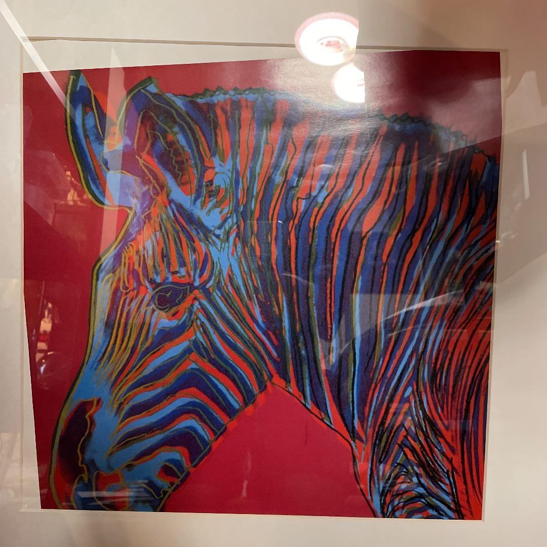 シマウマ アート ポスター(額)