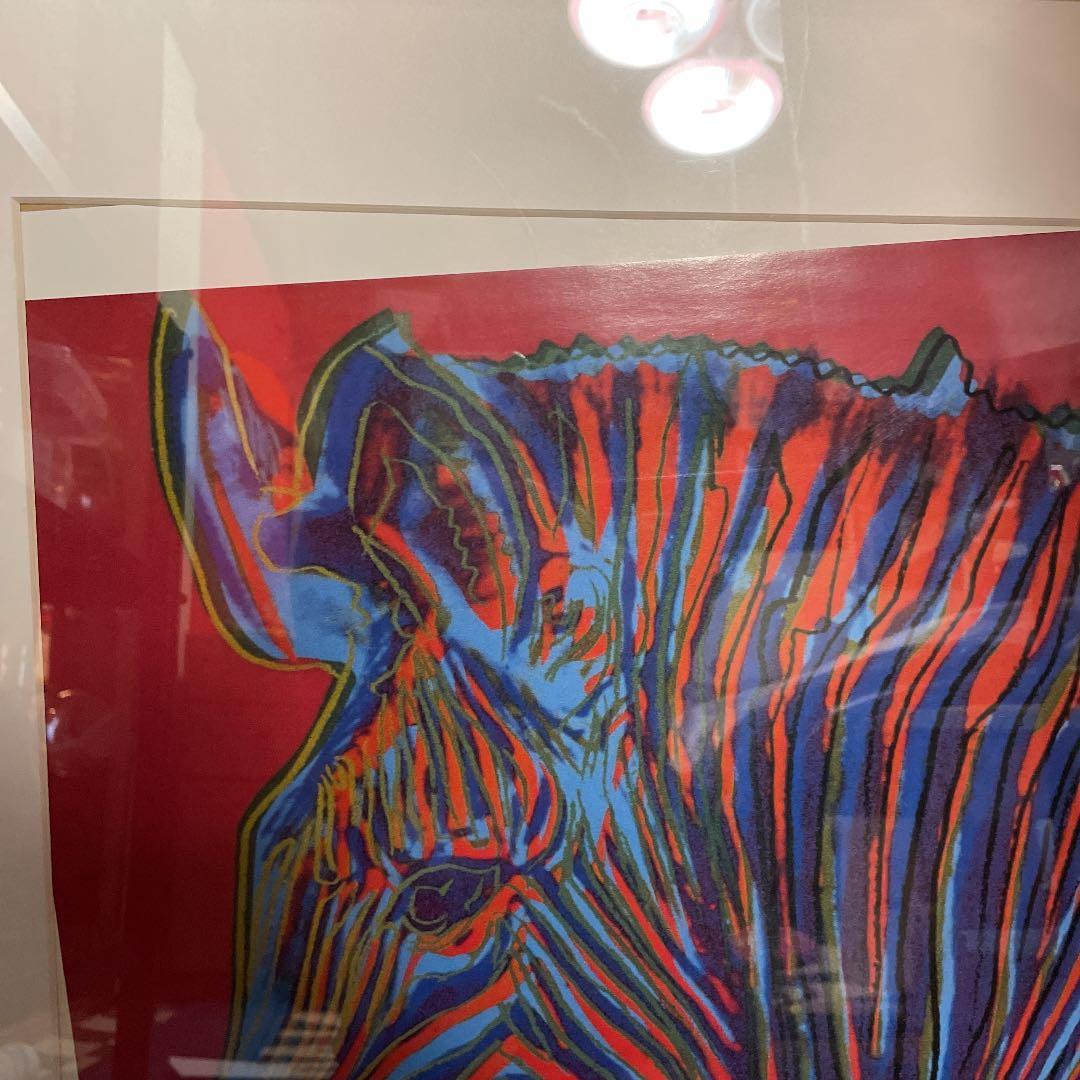 シマウマ アート ポスター(額)