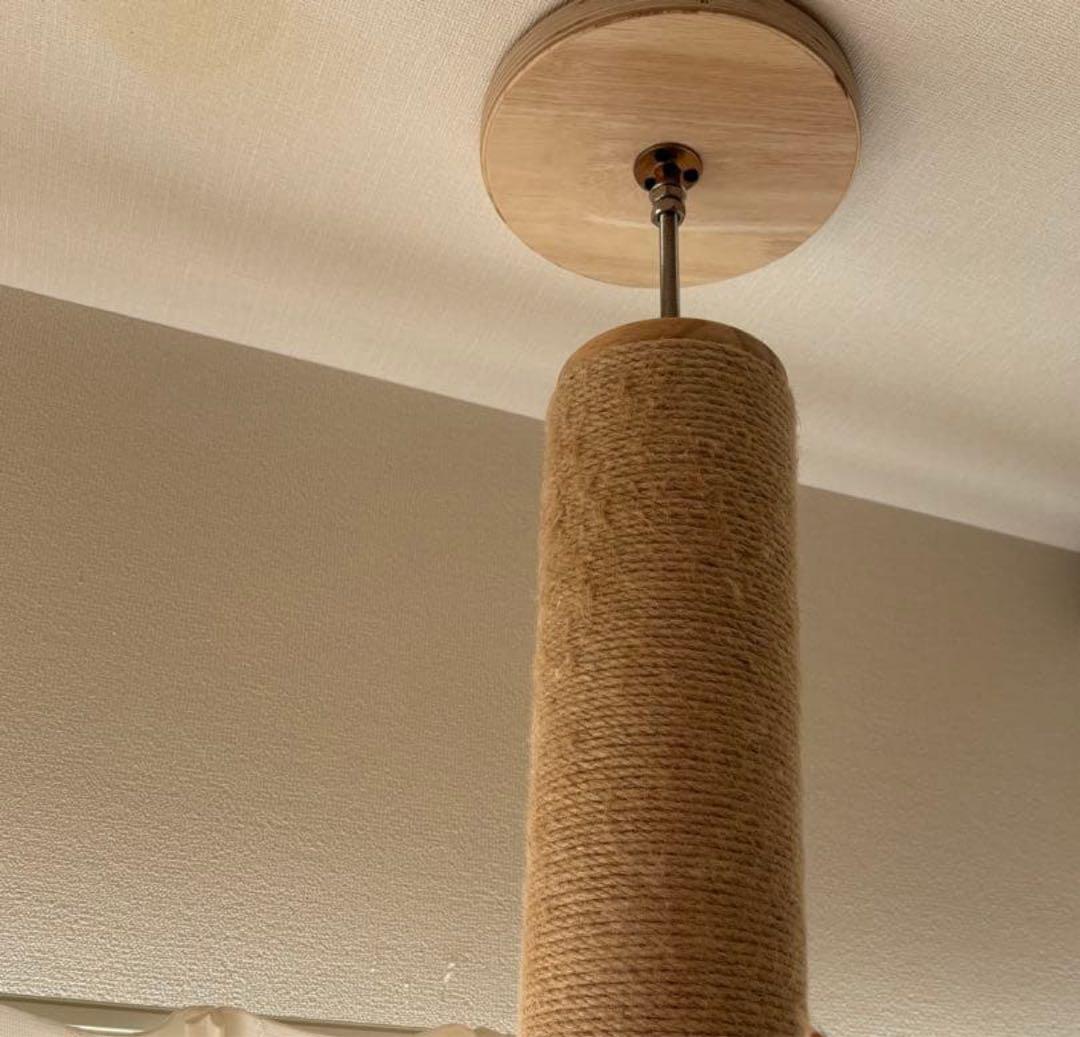 SUMIKA 突っ張り型木製キャットタワー ハイエンド（天然麻 ベージュ