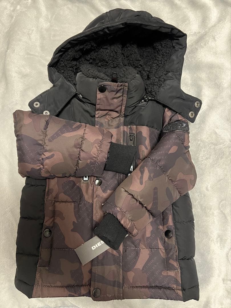 【あさひ】 新品 DIESEL ディーゼル カモフラージュ ダウン 2T
