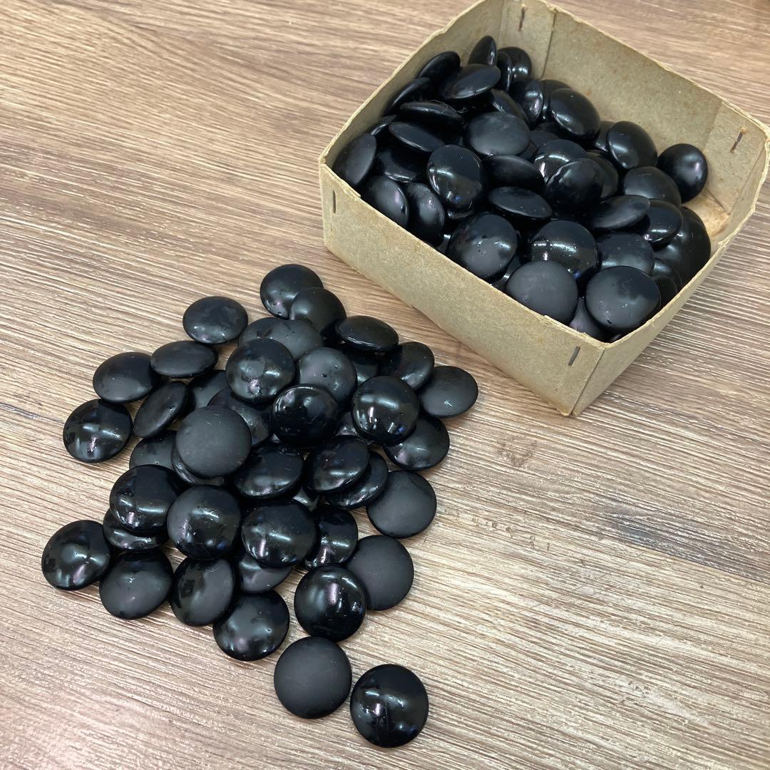 E-壁 昭和レトロ アンティーク 碁石 白黒セット 囲碁 道具 箱付き 練習用