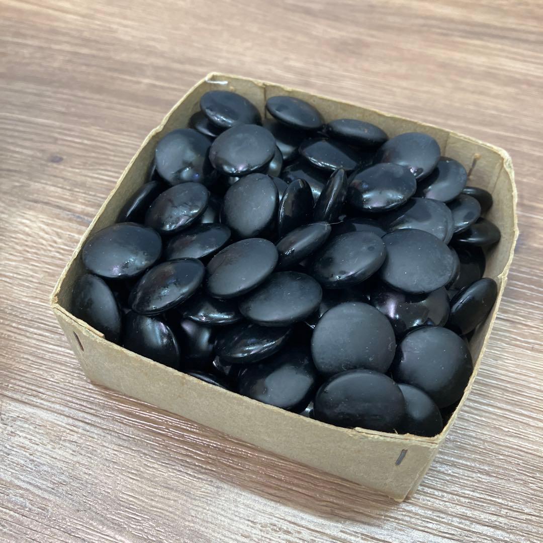 E-壁 昭和レトロ アンティーク 碁石 白黒セット 囲碁 道具 箱付き 練習用