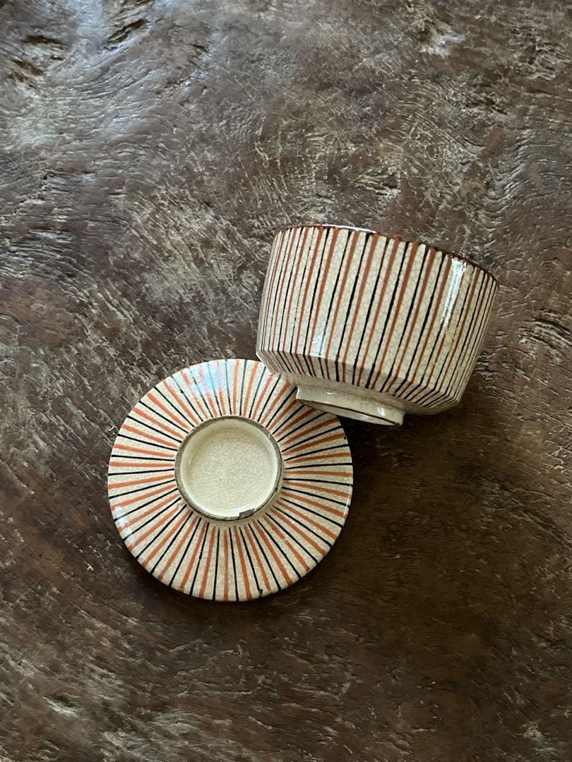 麦藁手　古瀬戸　幕末　蓋付き向付