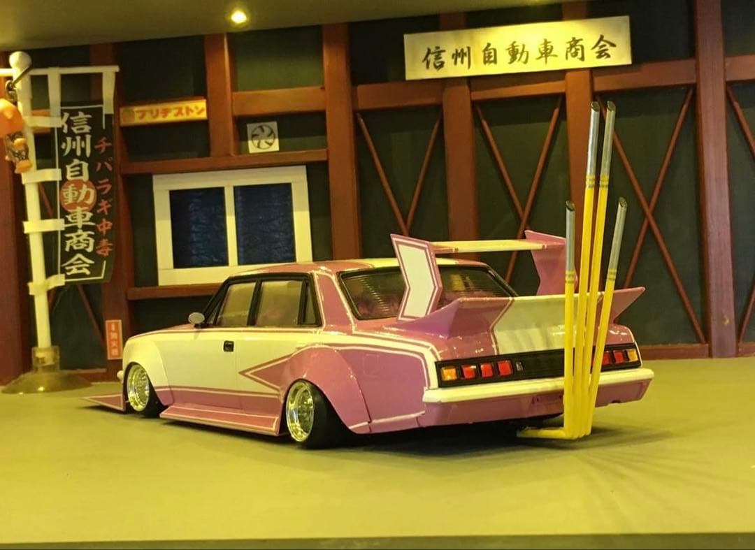 1/24センチュリー 完成品 街道レーサー チバラギ 族車 旧車 グラチャン