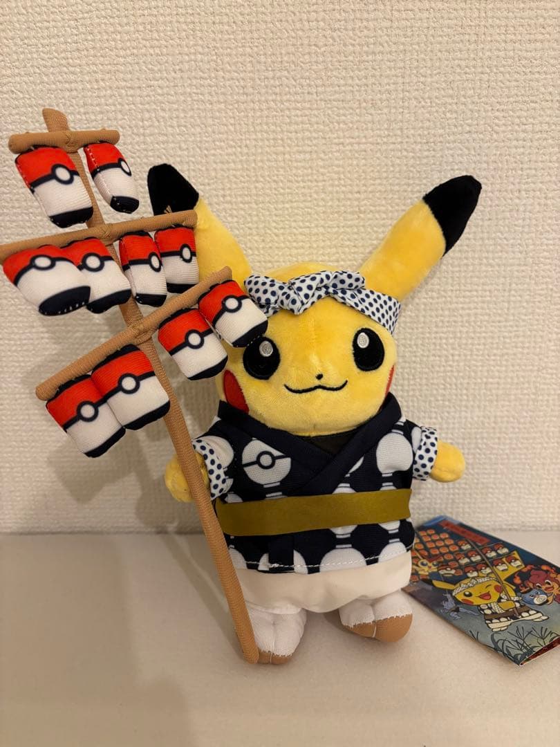 【新品未使用】ポケモンセンタートウホク お祭りごっこ ピカチュウ ぬいぐるみ6種