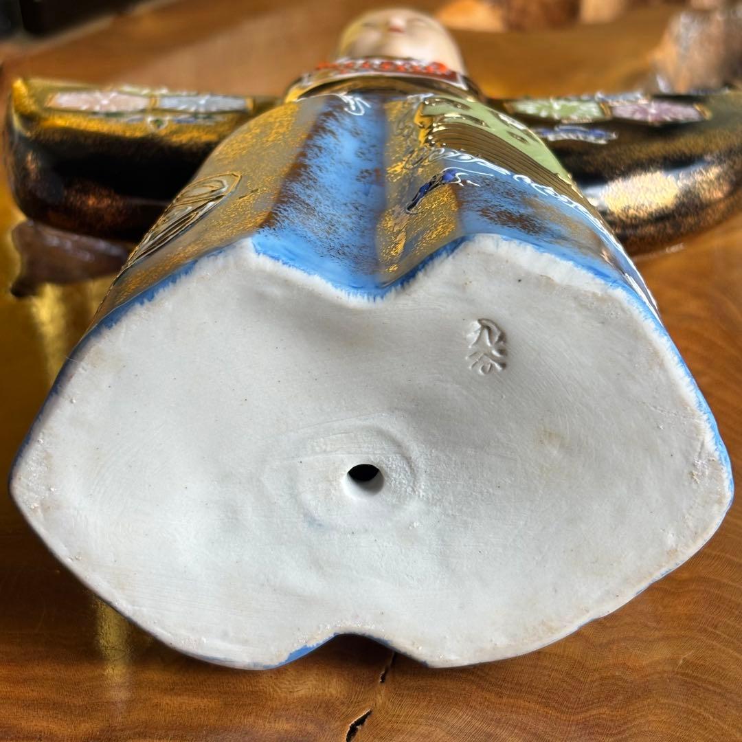 九谷焼　立雛　屏風付き　雛人形　お雛様