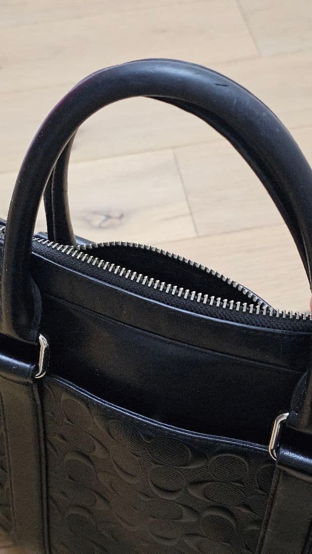 黒 レザー ビジネスバッグ