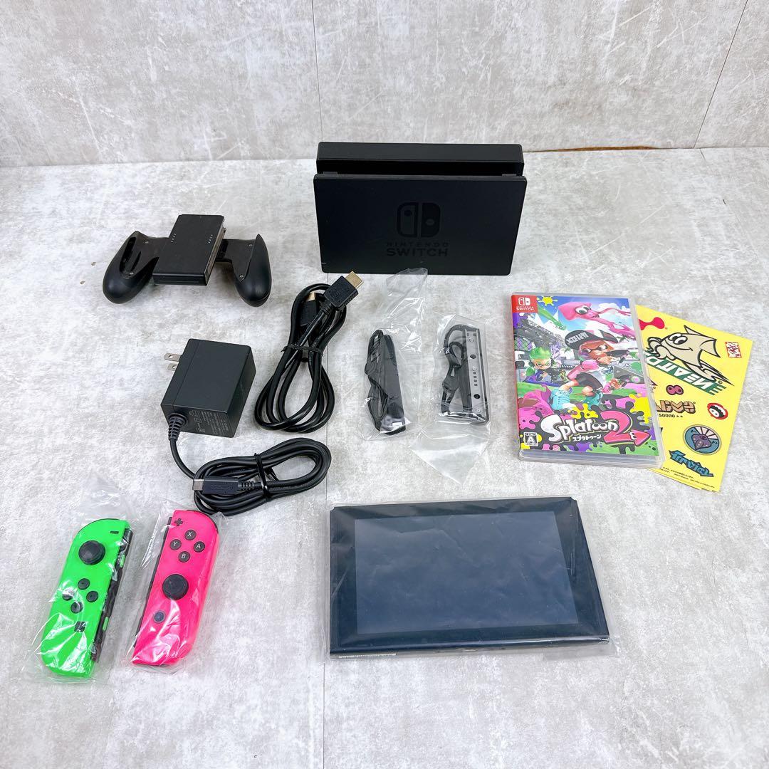 ジャンク Nintendo Switch スプラトゥーン2セット スイッチ 本体