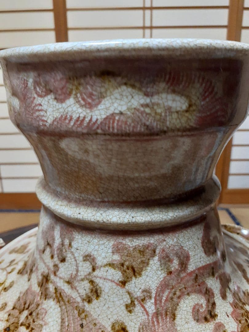 中国元～明時代洪武期釉裏紅大花瓶 - メルカリ