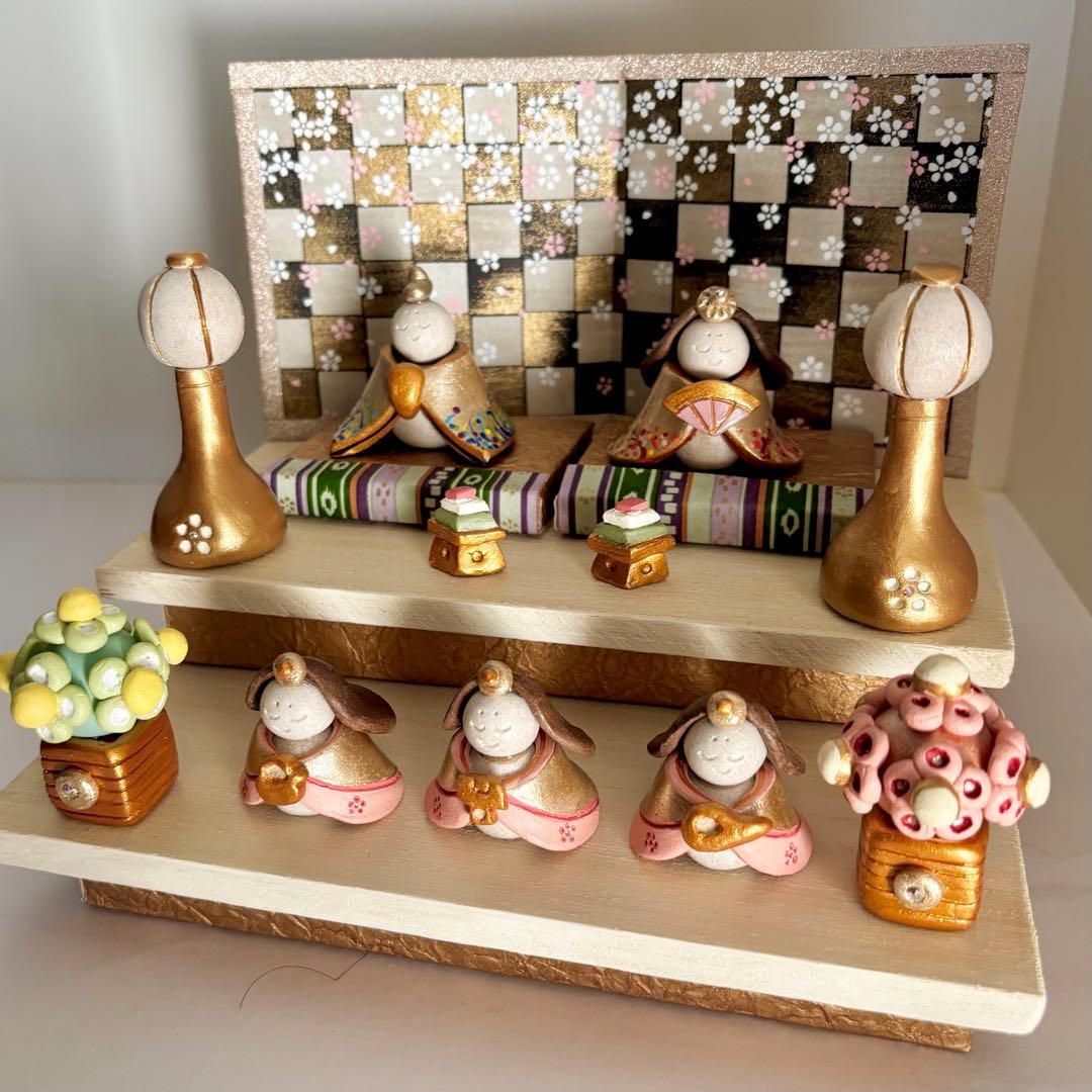 手作り　雛人形　二段飾り〜リバーシブルタイプ〜　七福神　helen様オーダー分