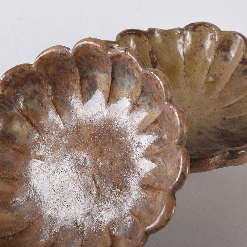 和食器 備前焼 古備前 波千鳥文 手塩皿 五客 C R8360