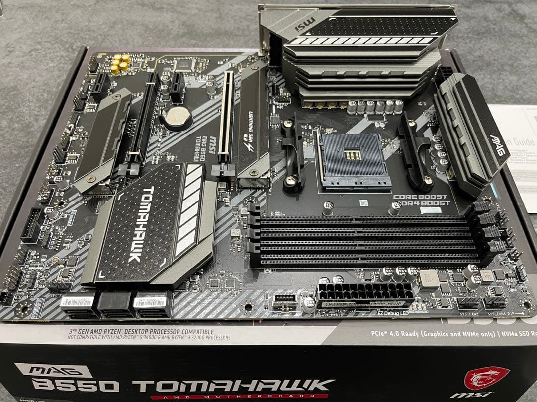 B550 TOMAHAWK, Ryzen7 5700X, メモリ32GBセット 【訳あり】MSI MAG