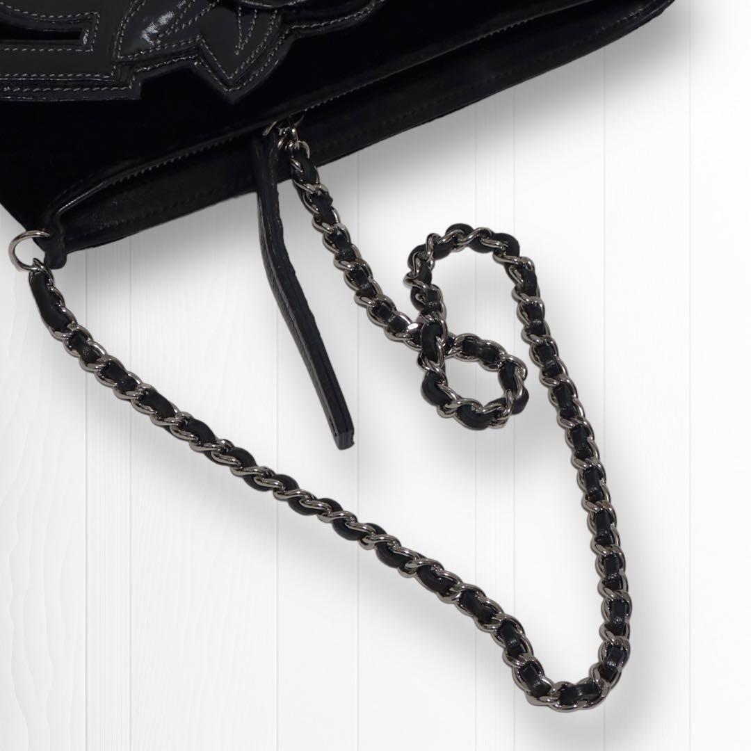 専用【高級ベロア生地】シャネル ハンドバッグ カメリアNo.5チェーンポシェット