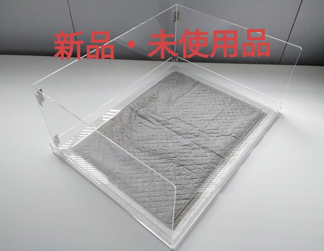 ペットアクリルトイレトレー DAIHUKUtype(w) ワイド※飛散ガード付き