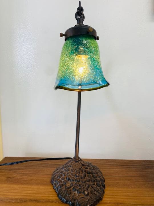 現代の名工 稲嶺盛一郎 琉球ガラス 卓上ランプ