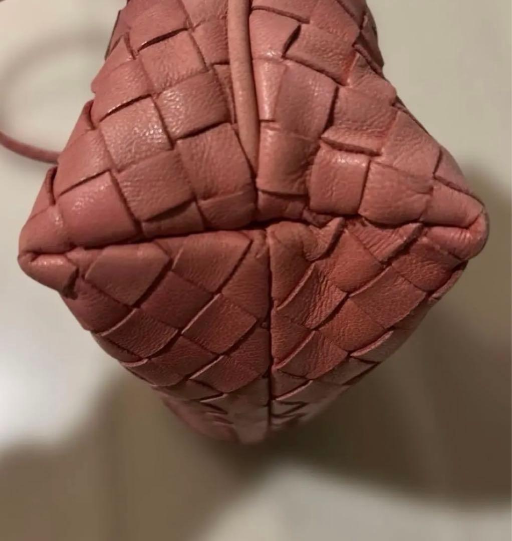 Bottega Veneta ピンク レザー ハンドバッグ
