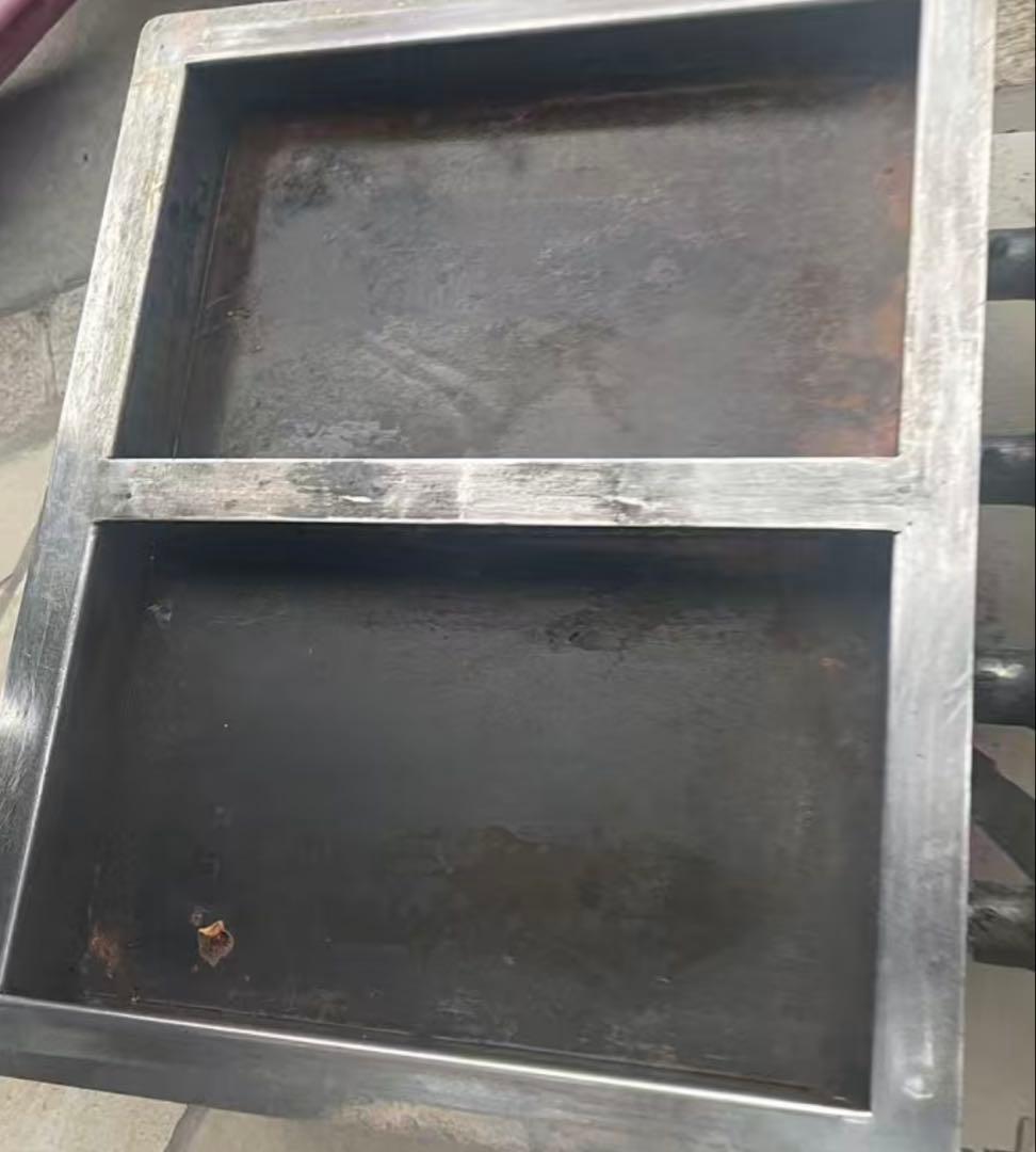 LPガス用、二連餃子焼き器　業務用