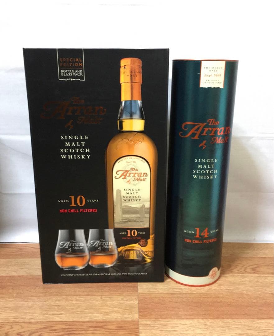 初期ボトル アラン10年 専用グラス付き&アラン14年 終売品 2本セット 初期ボトル アラン10年 専用グラス付き&アラン14年 終売品 2本セット