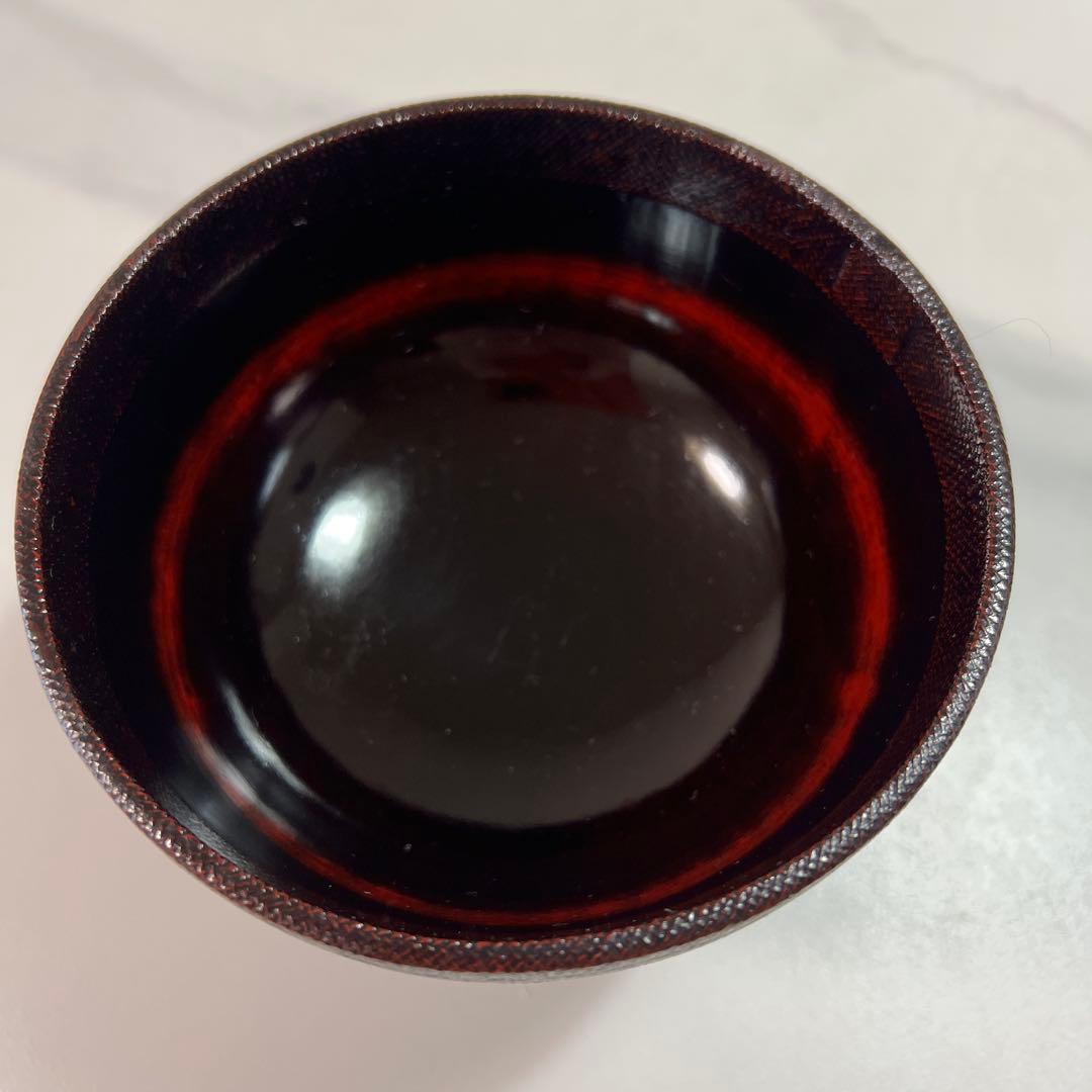 輪島塗 布着 合鹿椀 天然木 削り出し 黒漆 木製 漆塗 漆器 2個セット