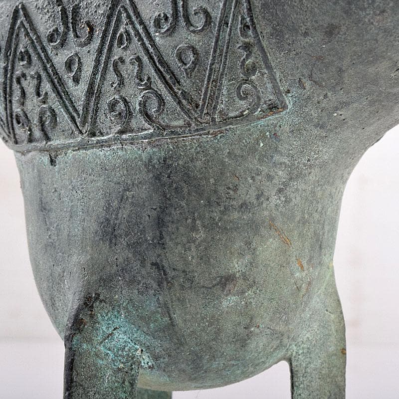 中国 古銅青銅 饕餮文爵 V R8942 - メルカリ